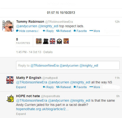 Tommy EDL supporters