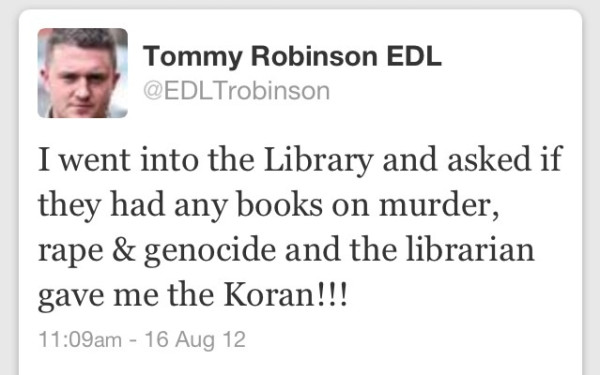 Tommy Robinson Quran