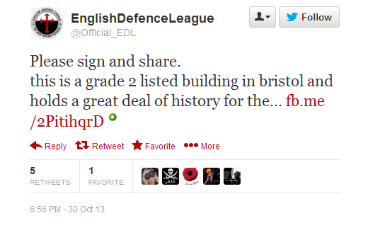 EDL Bristol Mosque planning applications