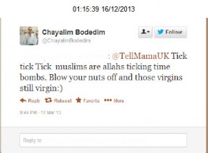 Muslim threats @chayalimbodedim