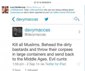 @davymaccas anti-Muslim threats 