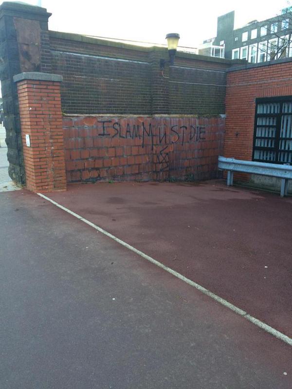 Anti-Muslim Graffiti Birmingham