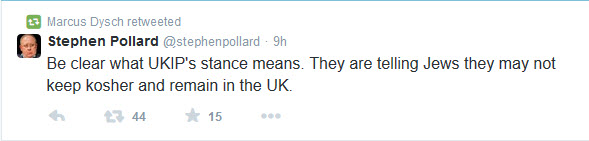 Stephen Pollard commenting on UKIP Policy