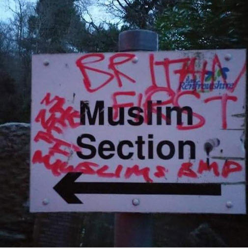 Vandalism in Glasgow Cemetery
