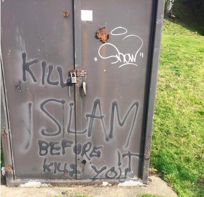 Hate graffiti, Islam 