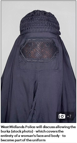 The first use of the burqa stock image. Published by MailOnline on September 9, 2016. 
