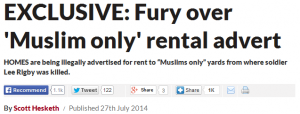 An Insight into the Daily Star Exclusive on ‘Muslim Only’ Rental Ads by Steve Rose