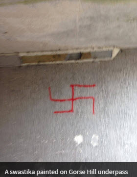 Swastika on Gorse Hill Underpass, Swindon
