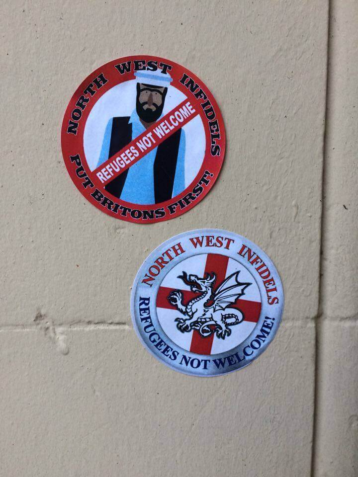 Anti-Migrant, Anti-Muslim Stickers in Coventry Should Be Reported in