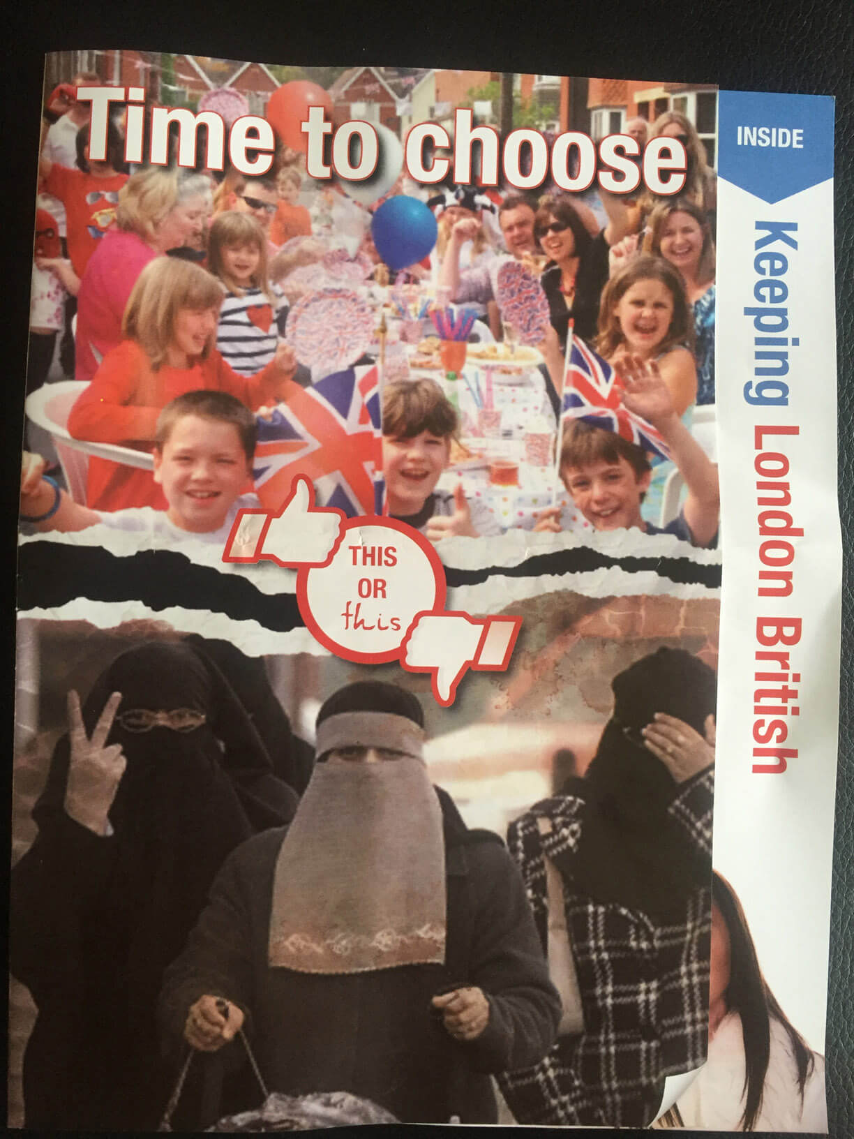 Vile British National Party Leaflet Shows How Extremist Groups Use Fear of Muslims