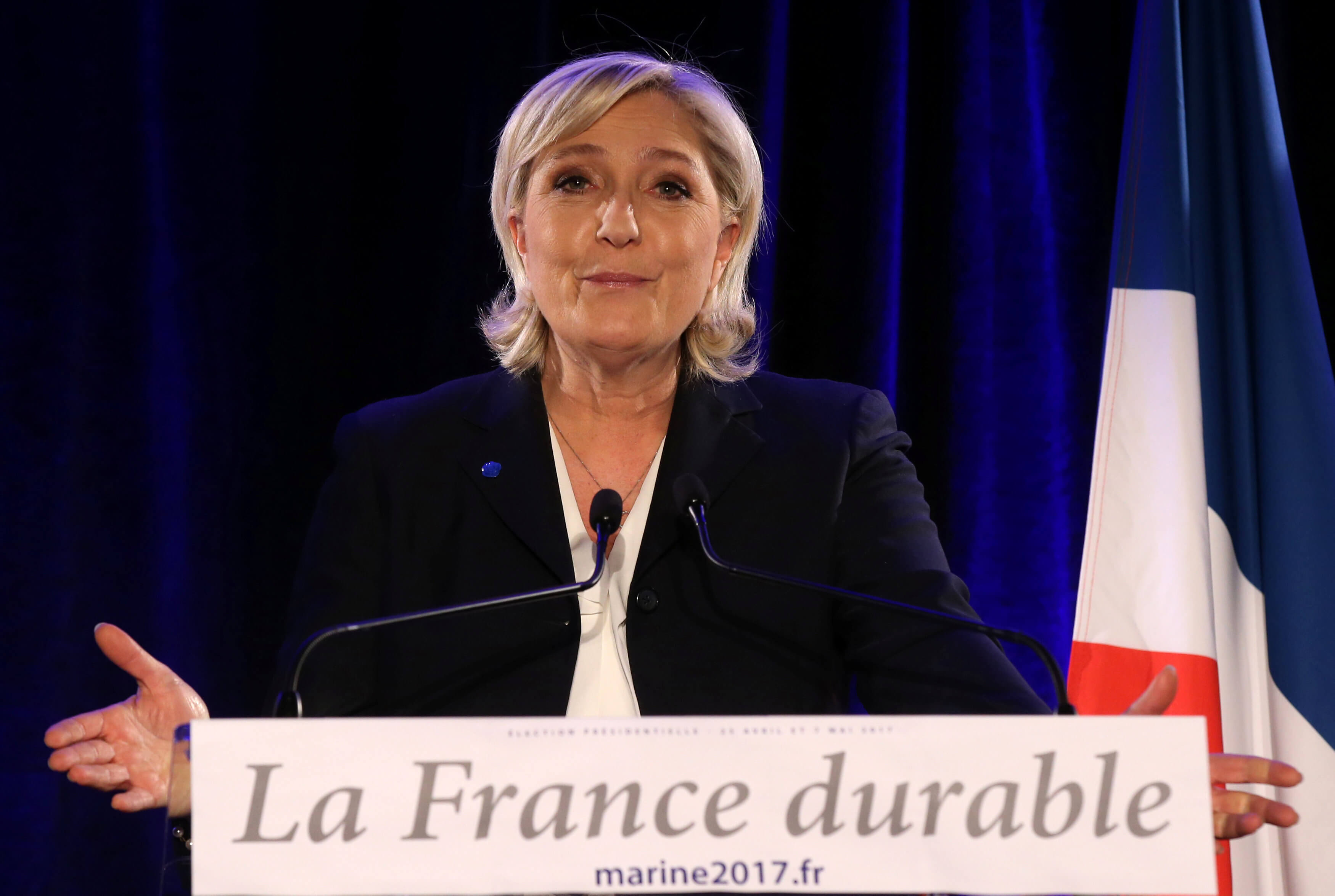 France’s Le Pen kicks off election campaign at Lyon rally