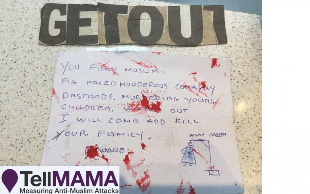 Threatening Letter With Anti-Muslim Abuse & a Hanging Person Sent to Post Office