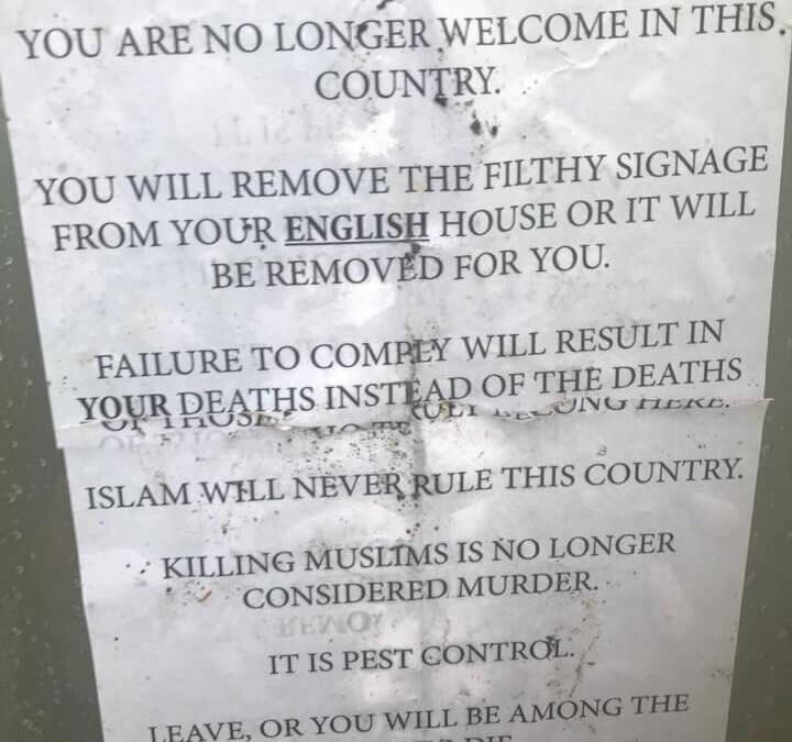 Anti-Muslim Hate Letter Shakes Family in South London
