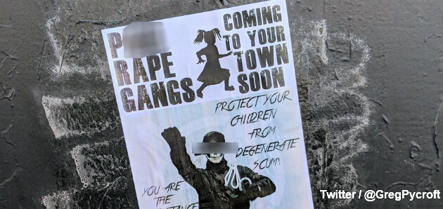 Neo-Nazis distribute ‘P*ki rape gangs’ poster in Cardiff