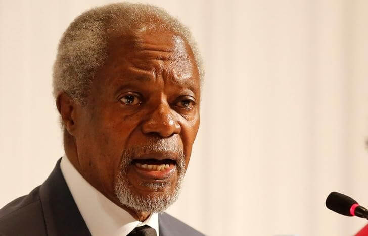 Ex-U.N. chief Annan tells Facebook to move faster on hate speech