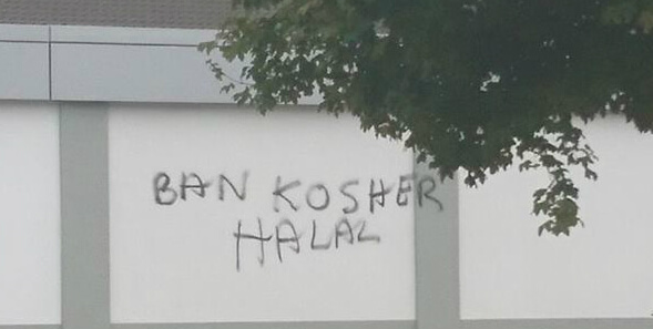 Far-right target Lidl store with ‘Ban kosher halal’ and ‘Ban Islam’ graffiti