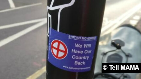 Neo-Nazi sticker found near mosque removed by cyclist in Regent’s Park