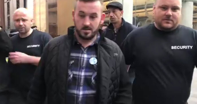 Revealed: DFLA Polish Group Provide ‘Security’ for Yellow Vester James Goddard as He Attended Magistrates Court