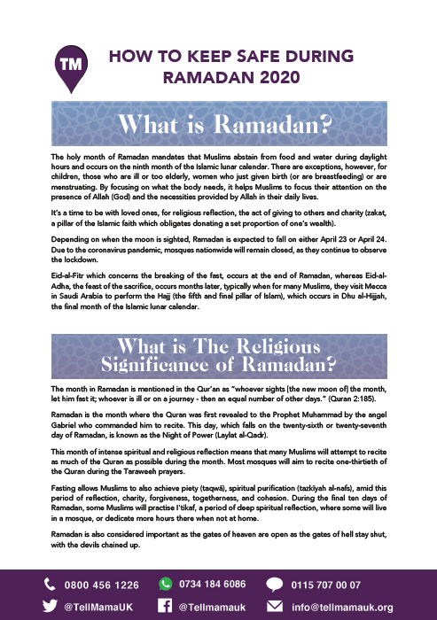 How to Keep Safe During Ramadan 2020
