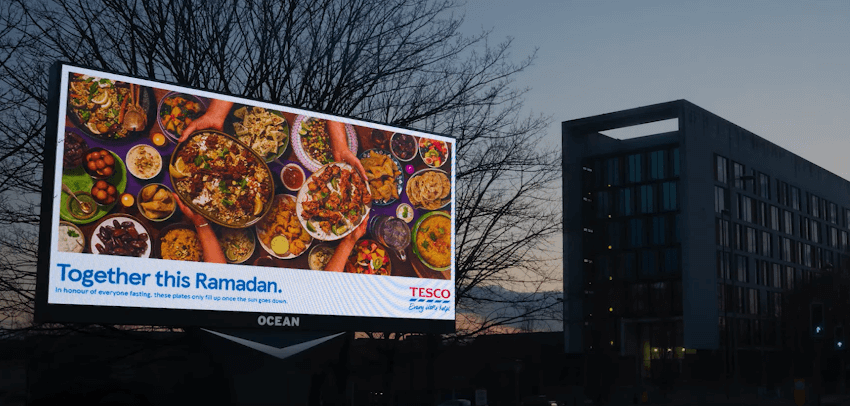 Tesco praised for inclusive “Together this Ramadan” billboard campaign